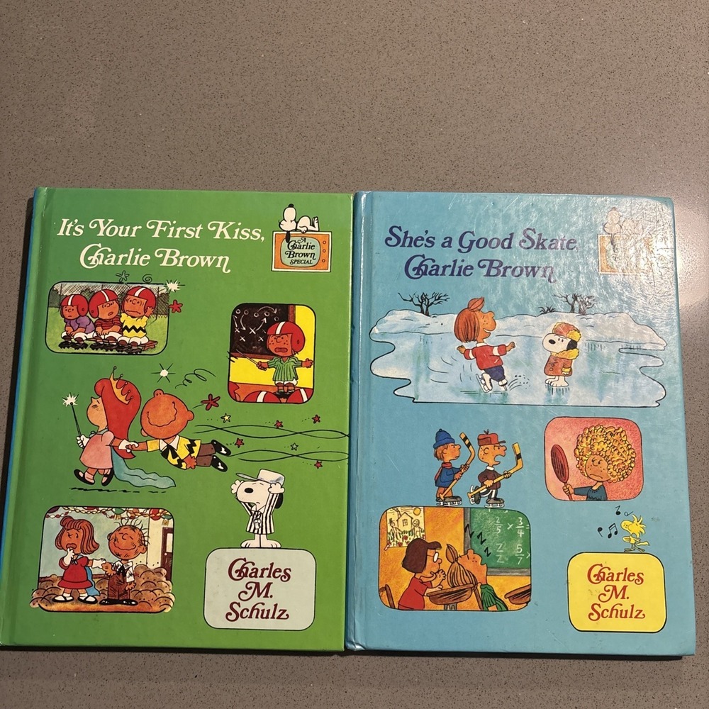 Fisher-Price Peanuts Charlie Brown Lot‎ Of 2 Books Charlie Brown Special